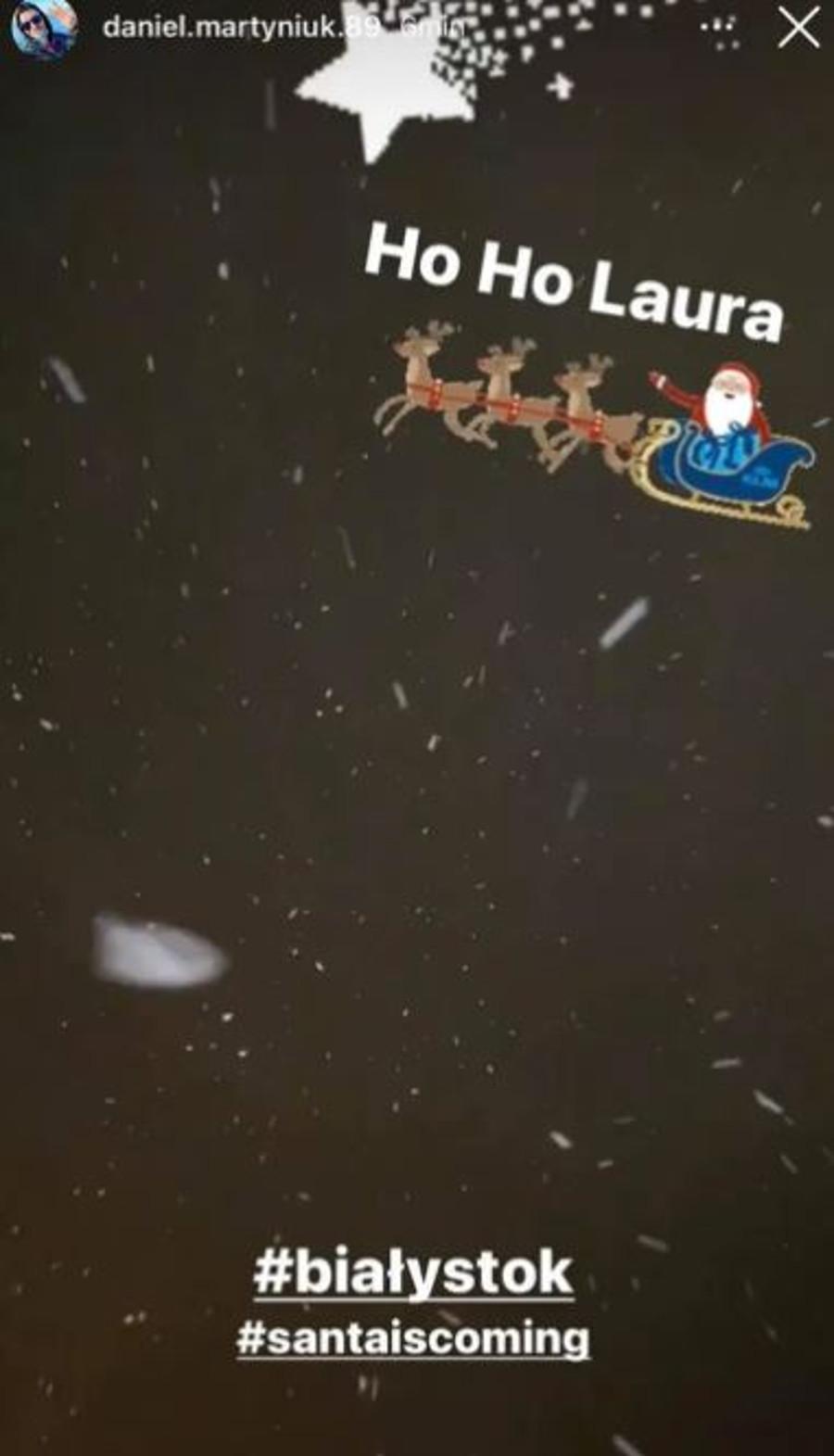Daniel Martyniuk w świątecznym nastroju. 