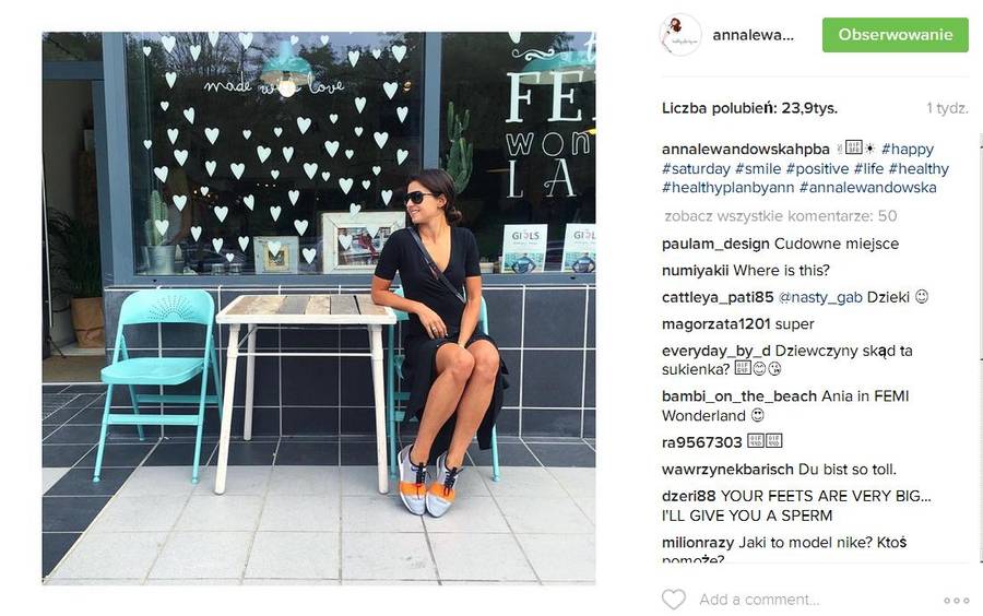 Co robi Anna Lewandowska, gdy jest po treningu?