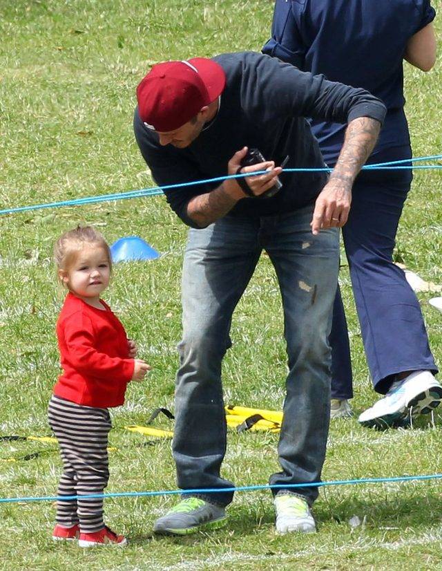 David Beckham z córeczką Harper Seven