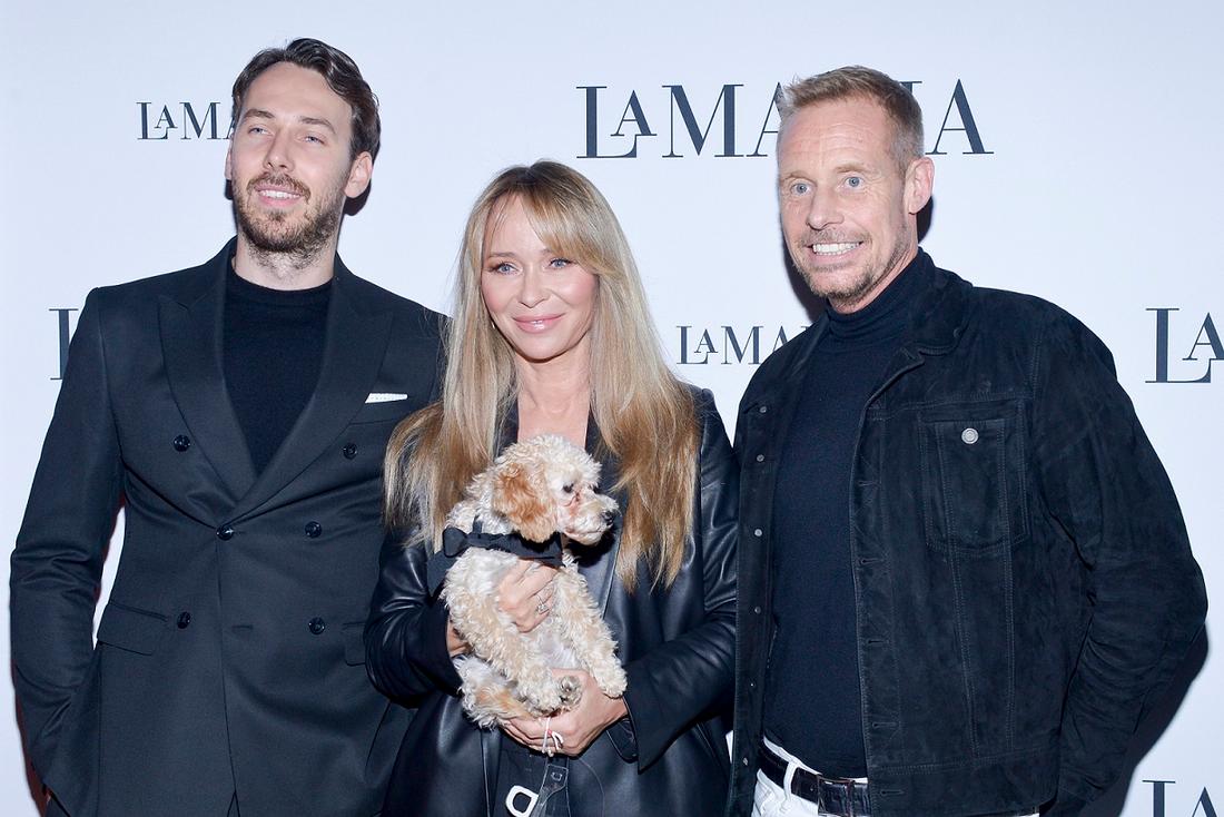 Joanna Przetakiewicz z synem i narzeczonym na imprezie La Mania.