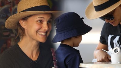 Naturalna Natalie Portman spędza czas z córeczką. Dziewczynka rośnie jak na drożdżach! (ZDJĘCIA)