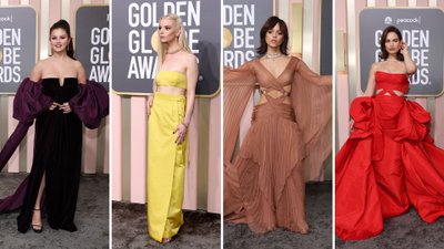 Najlepsze kreacje Złotych Globów 2023. Jenna Ortega gwiazdą wieczoru, Hilary Swank w ciążowej kreacji, Selena Gomez w fiolecie