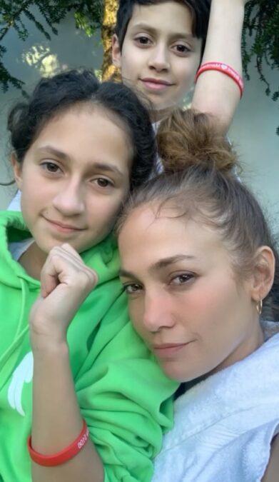 Jennifer Lopez z dziećmi, fot. Instagram