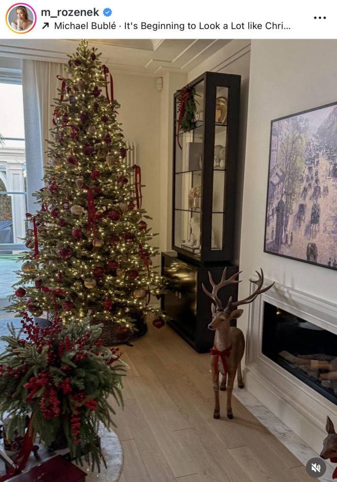 Domy gwiazd na święta/ Instagram/ m_rozenek