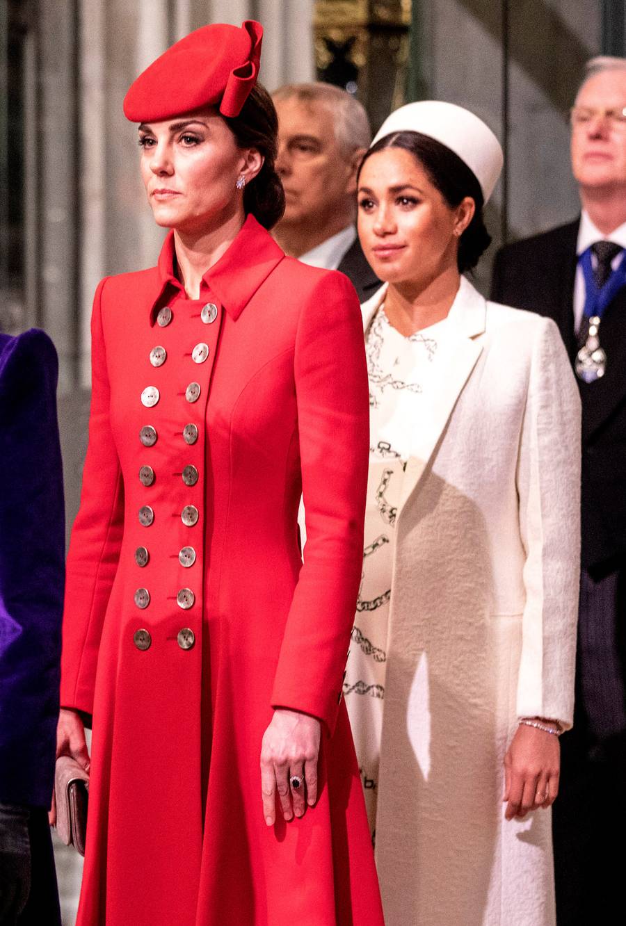 Księżna Kate i Meghan Markle na oficjalnym wystąpieniu.