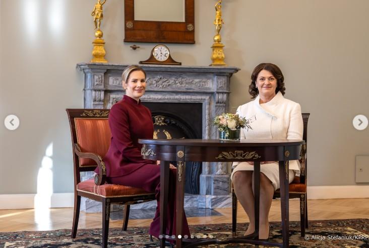 Zełenska i Nawrocka spotkały się na Litwie, fot. Instagram