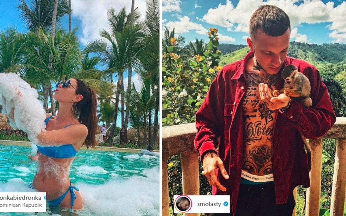 Honorata Skarbek i Smolasty odpoczywają na Dominikanie. Raper wywinął niezłego psikusa Honce