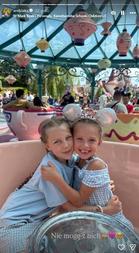 Andziaks i Luka w Disneylandzie, fot. Instagram