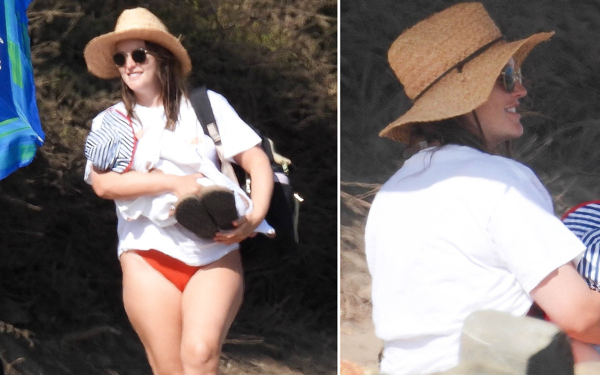 Gwiazda “Plotkary”, Leighton Meester, z mężem i dziećmi na plaży (ZDJĘCIA)