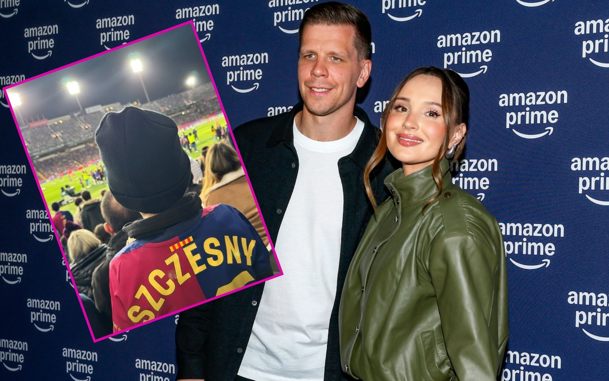 Co za widok! Marina z Liamem na meczu Szczęsnego. Ich syn to już duży chłopak (FOTO)