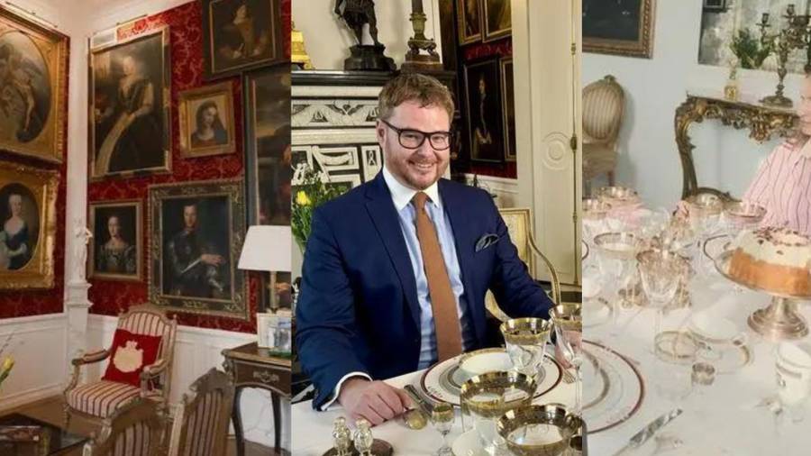 Książę Lubomirski wystroił pałac na Wielkanoc, fot. TVN