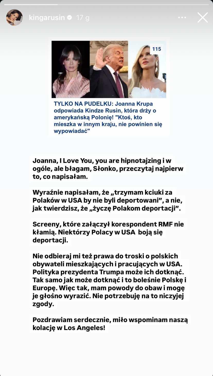 Kinga Rusin, fot. Instagram. 