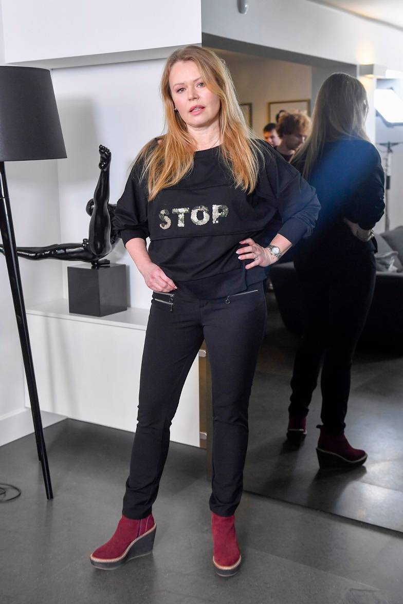 Pokaz nowej kolekcji Doroty Goldpoint: Beata Tadla w zaskakującej fryzurze, Olga Bończyk, Ewa Pacuła