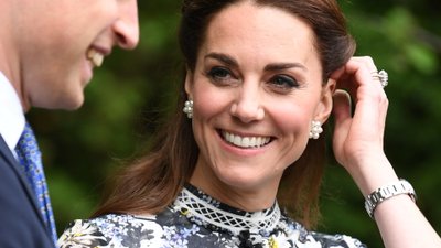 Przepiękna księżna Kate na wystawie kwiatów