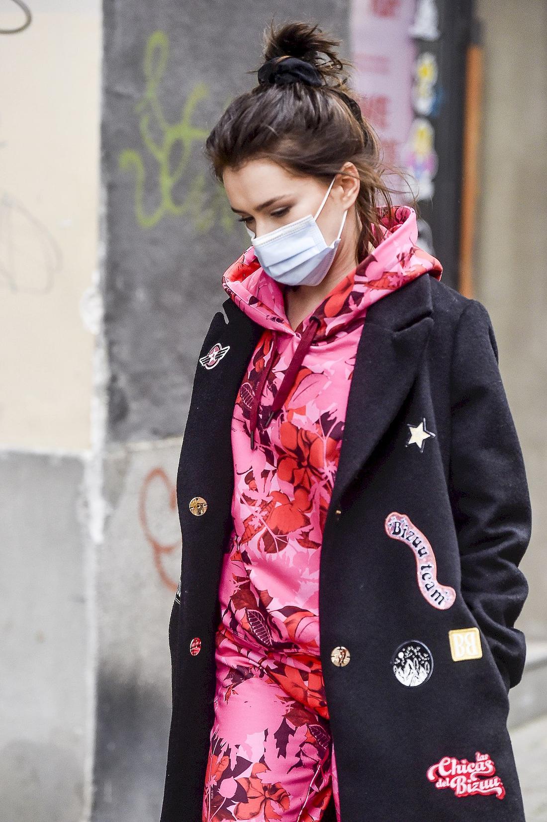 Anna Maria Sieklucka w maseczce