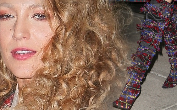 Prawdziwa bogini! Blake w lokach i TAKICH butach za kolano