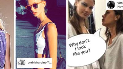 Chude modelki na pokazie kolekcji Victorii Beckham wywołały oburzenie (Insta)