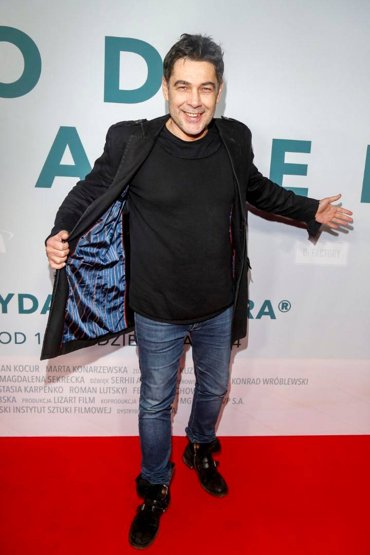 Premiera filmu “Pod wulkanem”: Allan Krupa z ukochaną i teściem, Katarzyna Burzyńska, Agata Biernat, Dagmara Bryzek