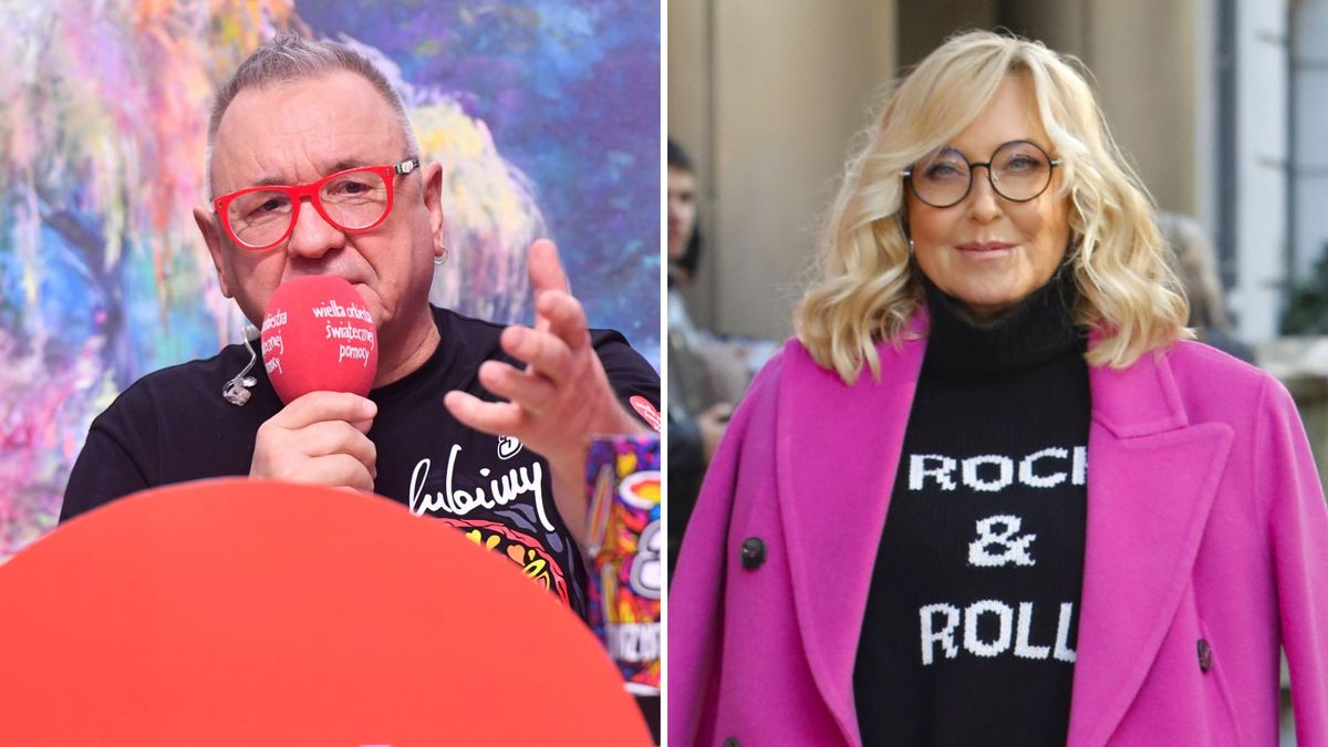 Jerzy Owsiak, Agata Młynarska, fot. AKPA.