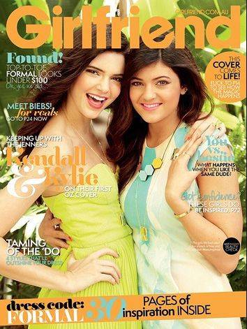 Okładki z siostrami Jenner