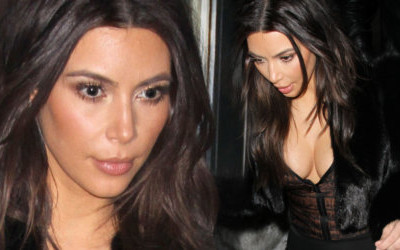 Piersiom Kim Kardashian niestraszny mróz i śnieg (FOTO)