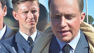 Adamczyk, Wieczorkowski i Zakościelny na planie filmu Dywizjon 303 (FOTO)