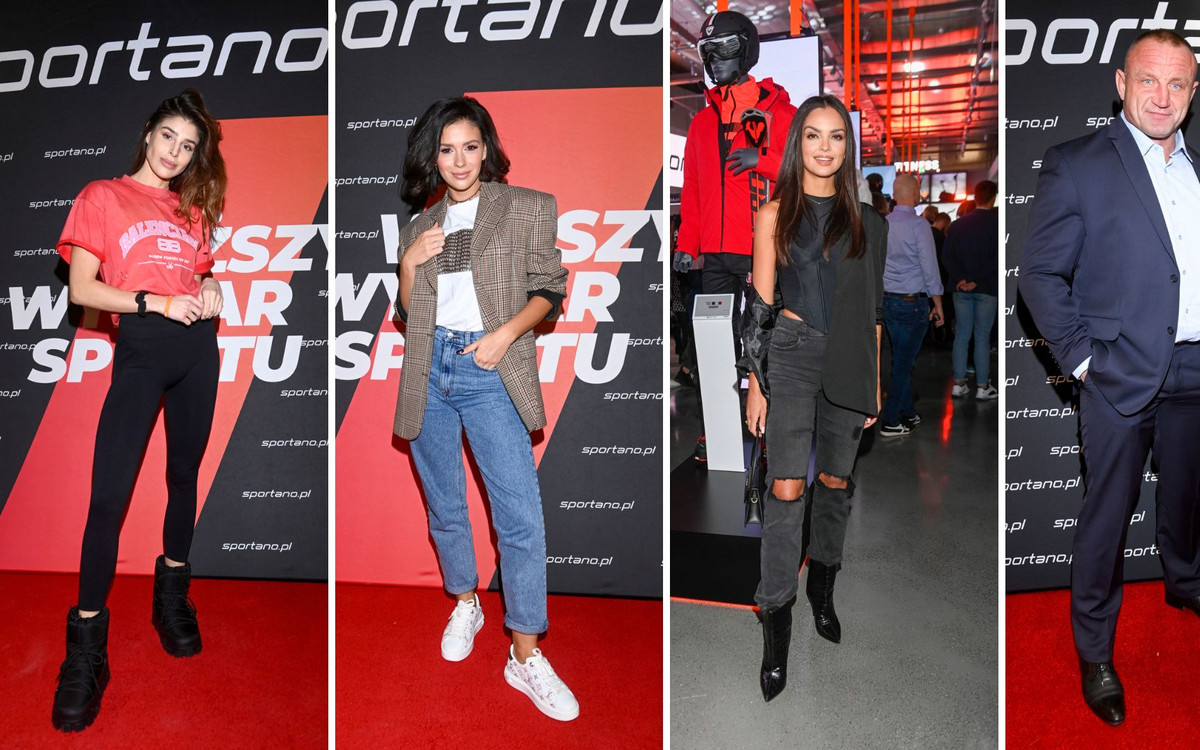 Otwarcie sklepu sportowego. Anna Markowska ubrała się odpowiednio do wydarzenia, Karolina Pisarek postawiła na elegancje