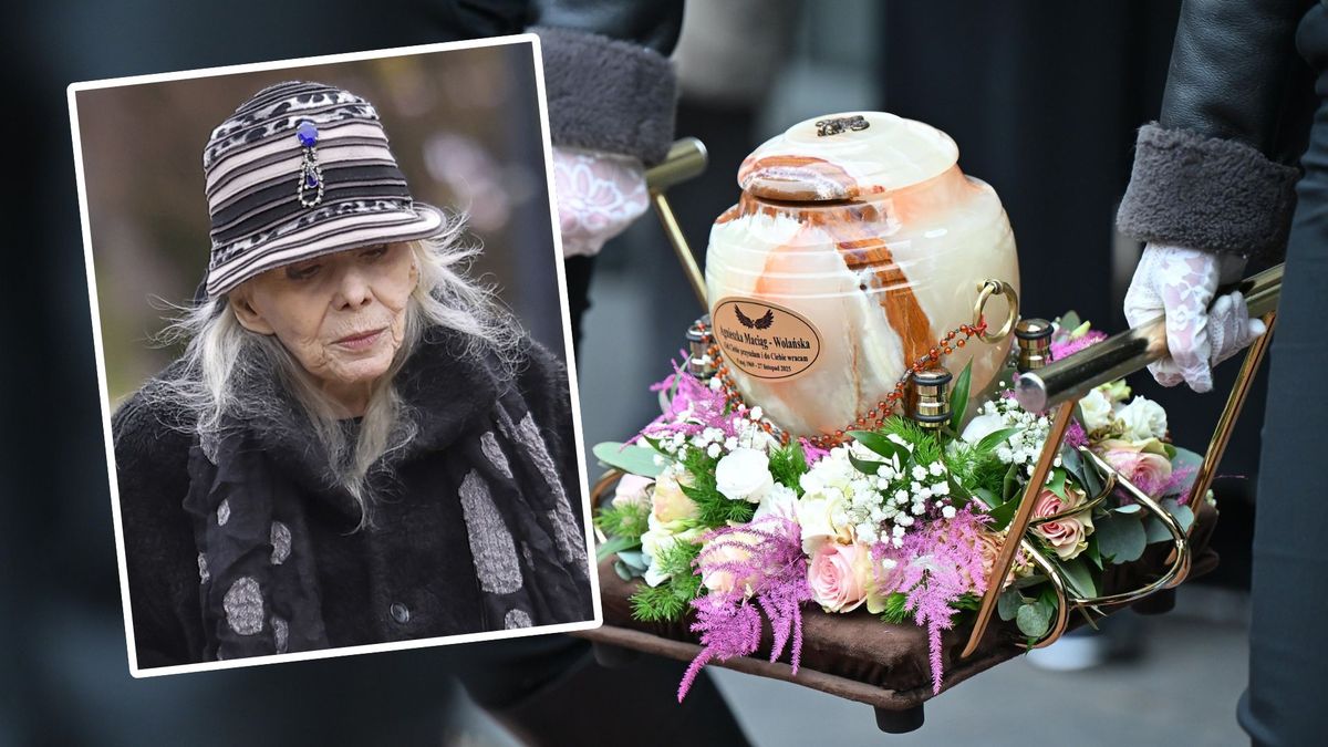 Była teściowa Agnieszki Maciąg na jej pogrzebie, fot. KAPiF/AKPA