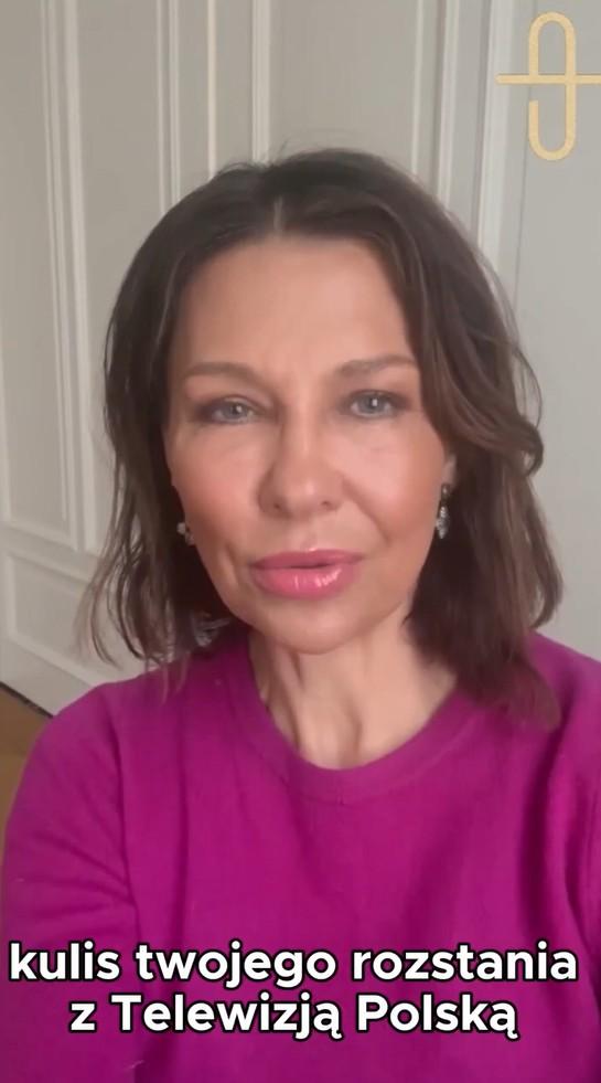 Anna Popek odpowiada Maciejowi Orłosiowi, fot. Instagram