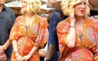 Tori Spelling pokazała ciążowy brzuszek (FOTO)