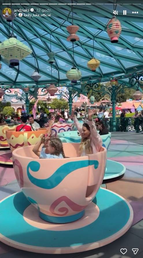 Andziaks i Luka w Disneylandzie, fot. Instagram