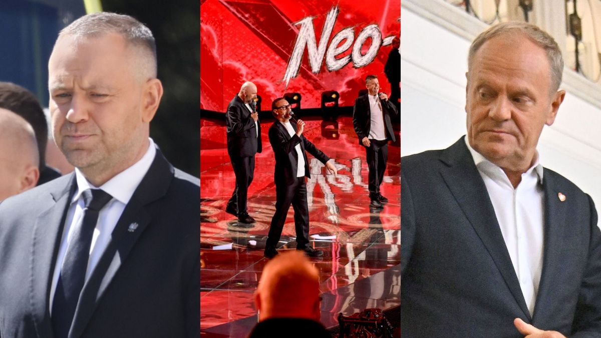Prezydent Karol Nawrocki, Premier Donald Tusk, kabaret Neo-Nówka, fot. AKPA