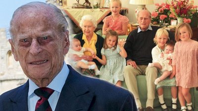 Rodzina królewska publikuje niewidziane dotąd zdjęcia księcia Filipa z PRAWNUKAMI