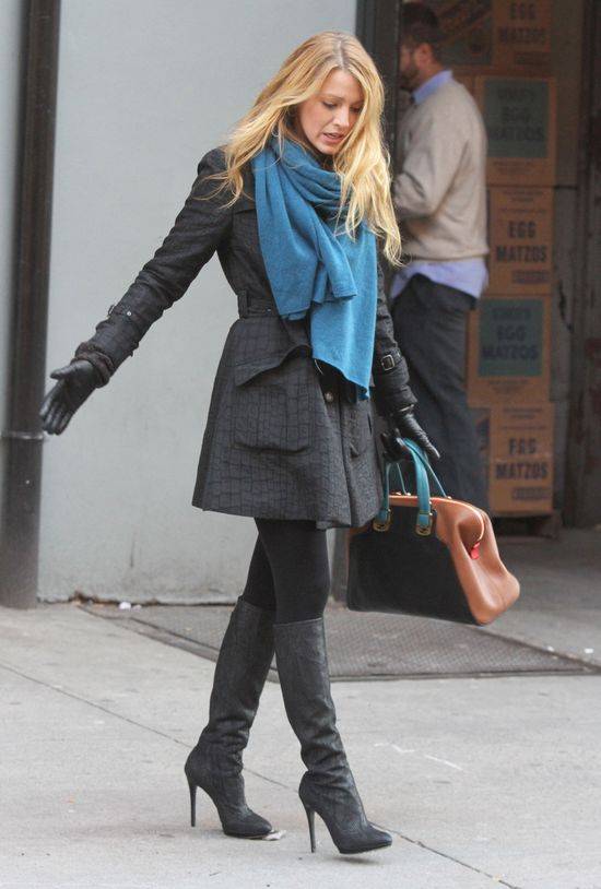 Blake Lively na planie serialu Plotkara