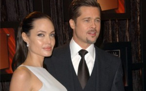 Przylizany Brad Pitt i świecąca się Angelina Jolie (FOTO)