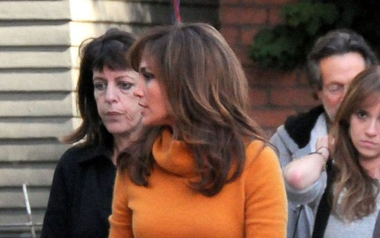 Jennifer Lopez na planie filmu The Boy Next Door