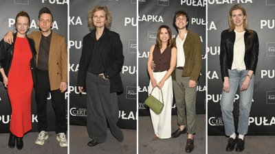 Premiera spektaklu “Pułapka”. Klaudia Kozioł z “Rancza”, Iza Kuna w ultra szerokich spodniach, Edyta Olszówka…