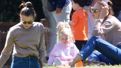 Irina Shayk na pikniku z Leą. Córka tęskni za Bradleyem Cooperem? Ponownie go z nimi nie było (ZDJĘCIA)
