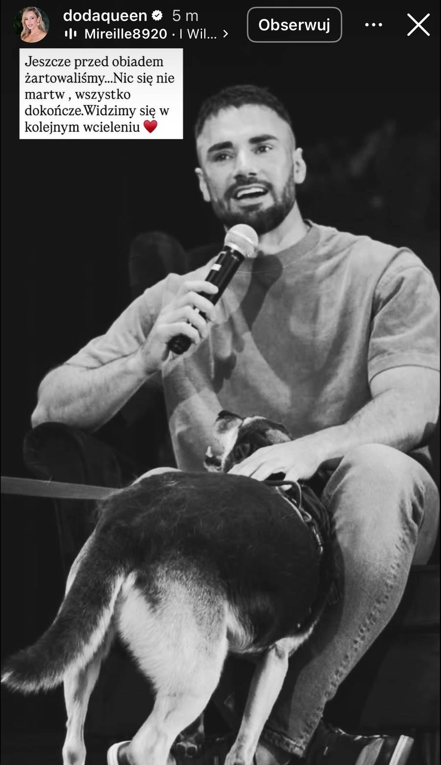 Doda żegna Łukasza Litewkę, fot. Instagram