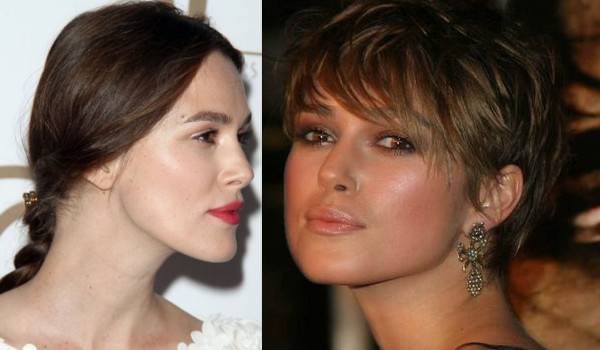 Te same gwiazdy w krótkich i długich włosach