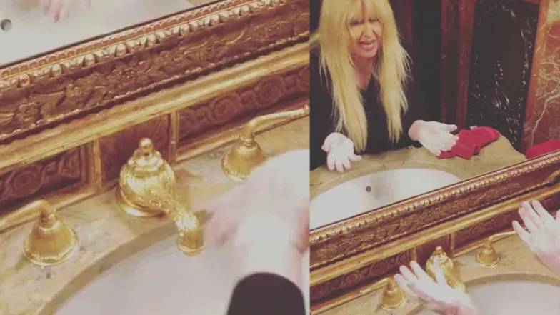 Tak mieszka Maryla Rodowicz. Marmury, złote krany, ale... Coś tam jest nie tak