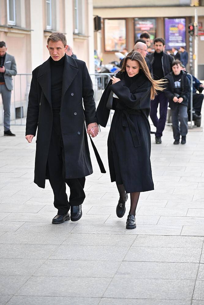 Rzeźniczakowie na pogrzebie Jacka Magiery