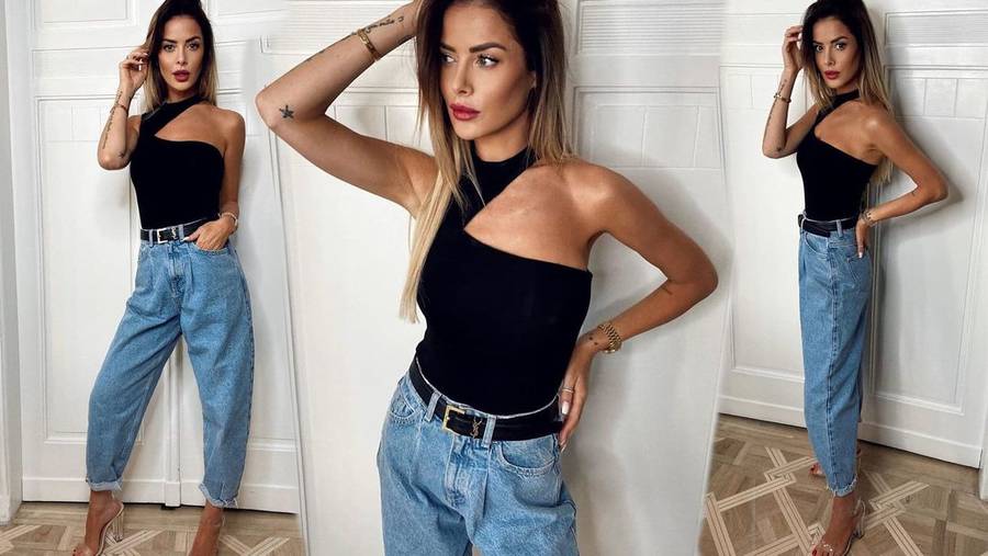 Spodnie w stylu Magdy Pieczonki/fot. Instagram/about_fashion_magdapieczonka