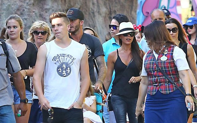 Rodzina Beckhamów w Disneylandzie