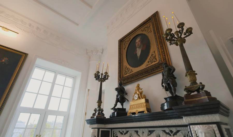 Książę Lubomirski wystroił pałac na Wielkanoc, fot. TVN