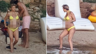 Kate Hudson z ogromnym ciążowym brzuszkiem w Grecji!