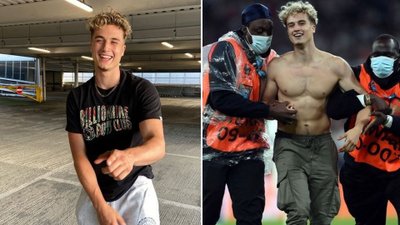 To brytyjski celebryta wtargnął wczoraj na boisko podczas finału Euro 2020