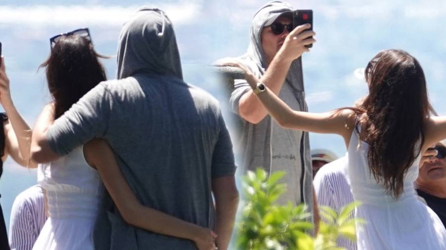Leonardo DiCaprio z 22-letnią partnerką i mamą zwiedzają Włochy