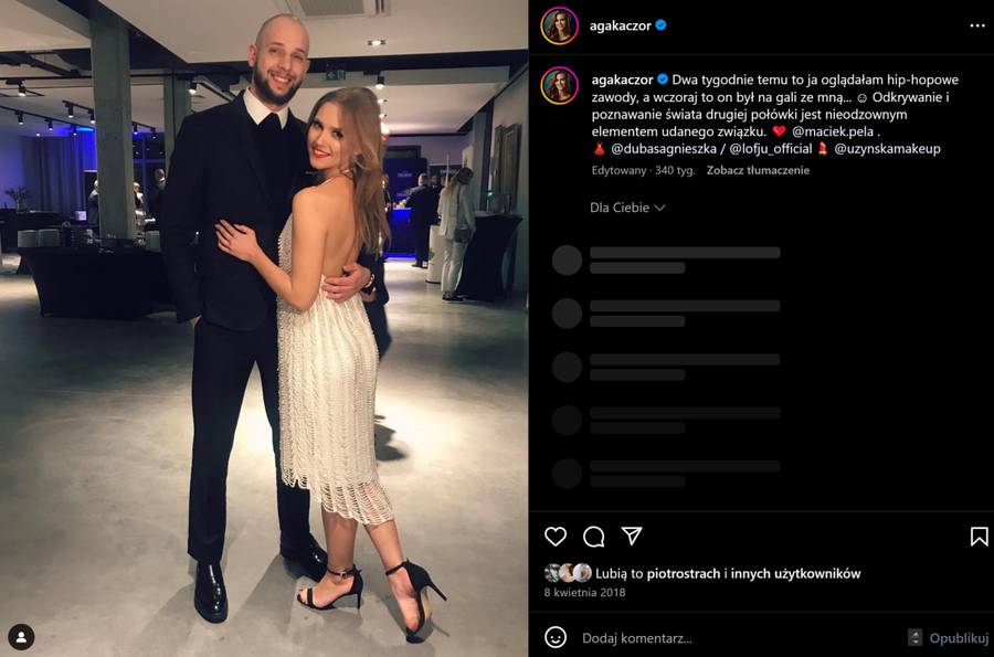 Stare posty na Instagramie Agnieszki Kaczorowskiej