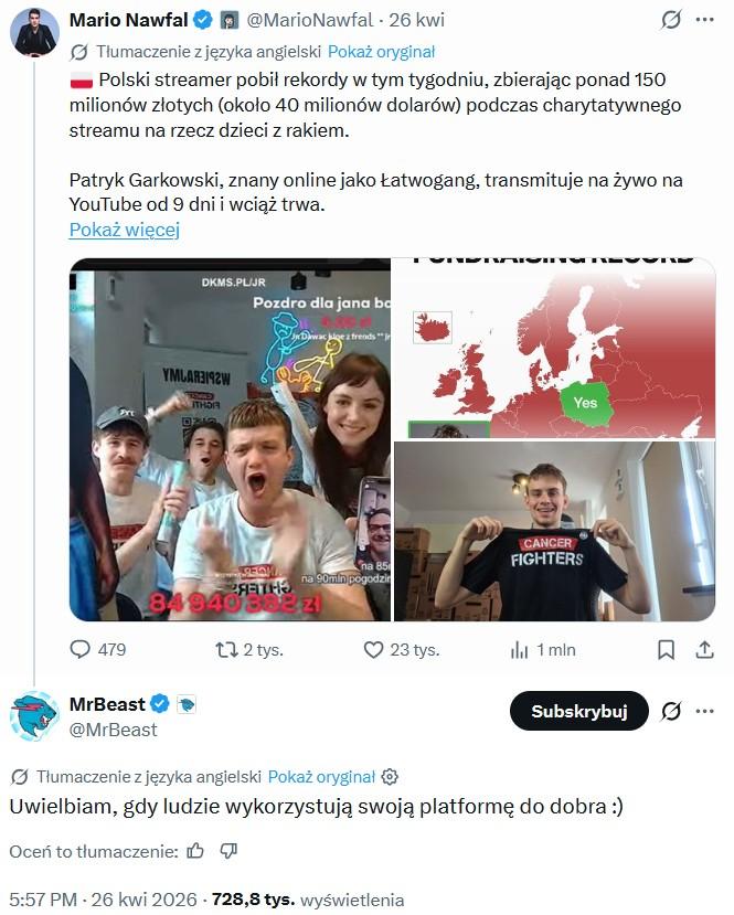 Zagraniczne media piszą o akcji Łatwoganga, fot. X